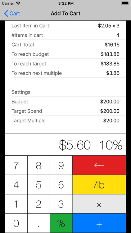 CartCalc - Shopping Calculator