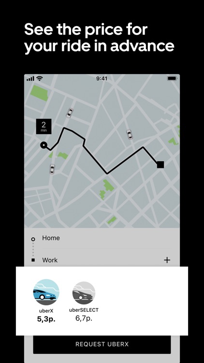 Uber BY — request taxis
