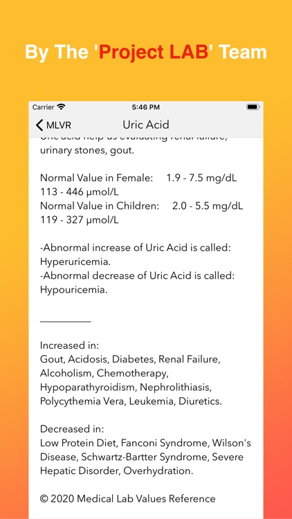 Medical Lab Values Reference screenshot-4