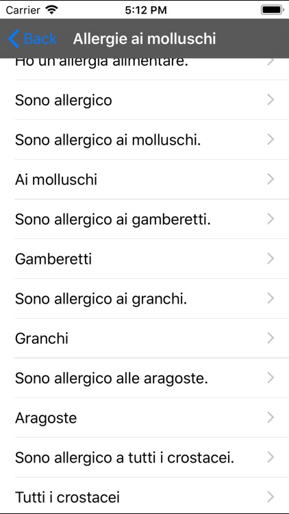 Food Allergies - Italian screenshot-7