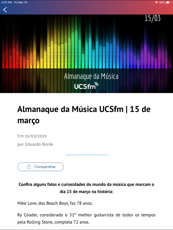 Rádio UCS FM screenshot 4