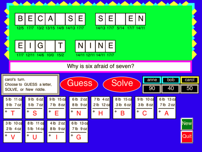 Whole Number Riddles