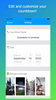countdown for universal park iphone screenshot 2