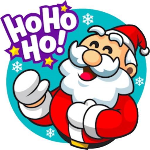 #1 Funny Santa Claus Stickers Icon