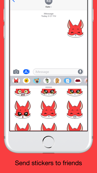 Fox emoji stickers pack screenshot 4