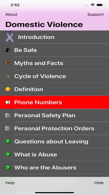 Domestic Violence Information