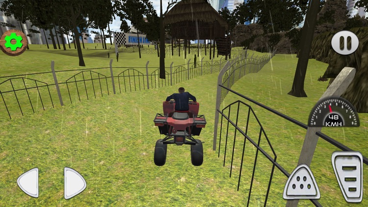 ATV Quad Bike Dino Park Race screenshot-5