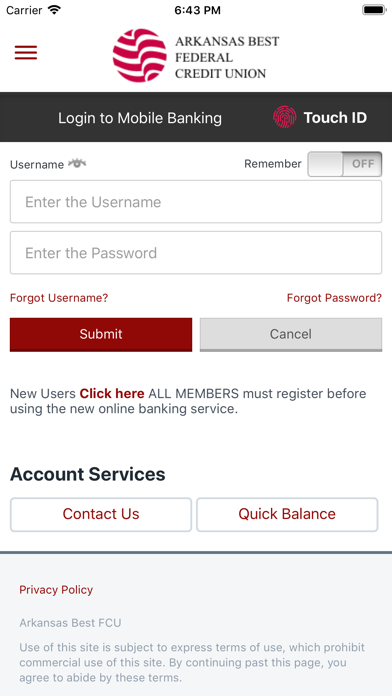 How to cancel & delete Arkansas Best FCU Mobile App from iphone & ipad 1