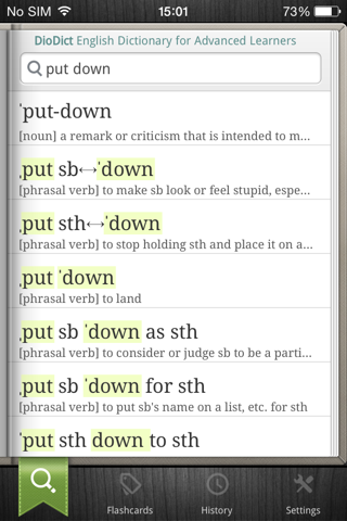 DioDict4 English Advanced Dict screenshot 4