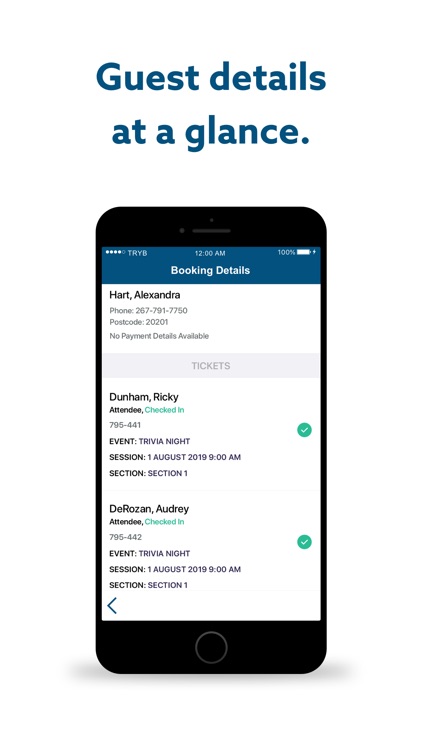 TryBooking Ticket Scanning App