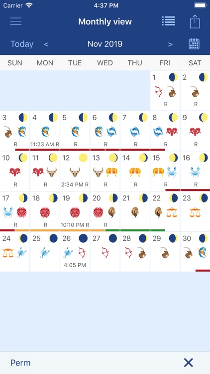 MoonWorx Lunar Calendar screenshot-3