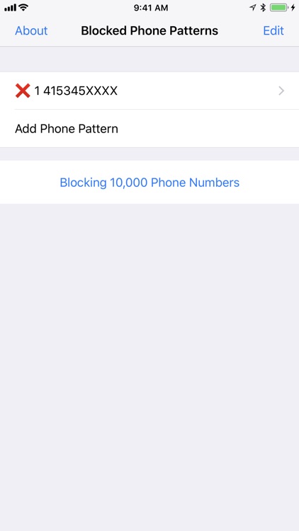 Phone Pattern Blocker