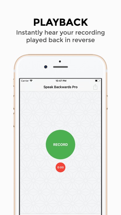 Speak Backwards Pro - Recorder screenshot 2