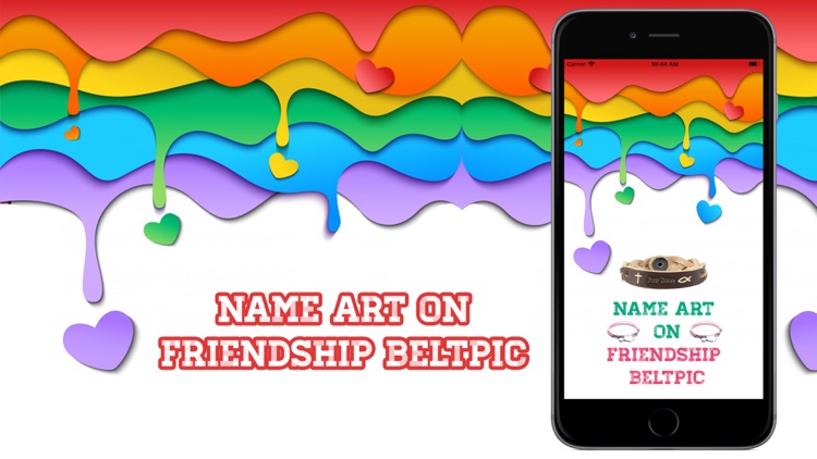 Name art on Friendship BeltPic
