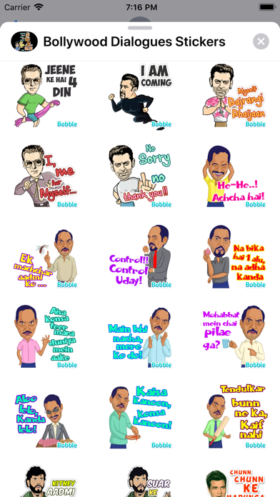 Bollywood Dialogues Stickers screenshot 4