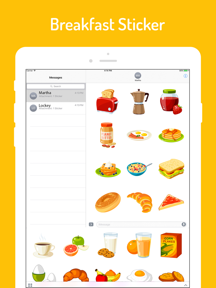 Food n Breakfast Stickers