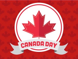 Happy Canada Day Stickers