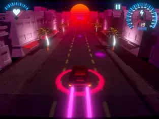 Screenshot 4 OverDrive - Synthwave Racer iphone