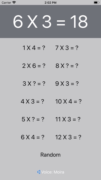 Look And Listen Times Table