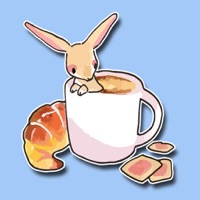 Tea Time Bunny Stickers apk