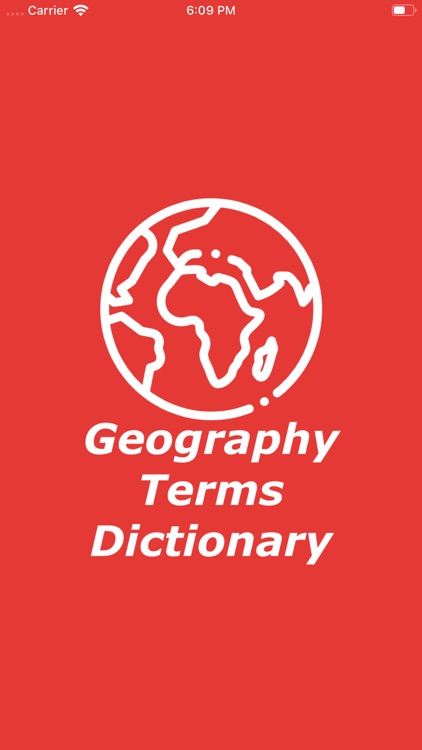 Geography Terms Dictionary