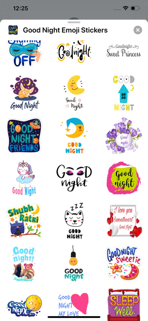 Good Night Emoji Stickers(圖5)-速報App