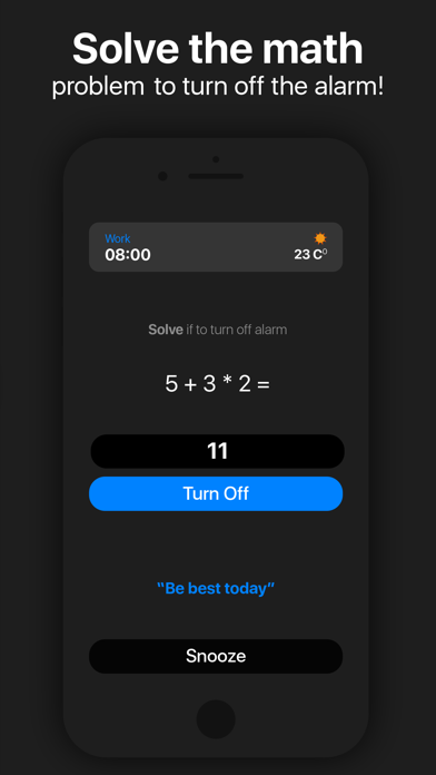 100% Awake! Math Alarm Clock screenshot 3