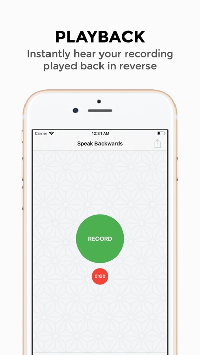 Speak Backwards - Recorder screenshot 2