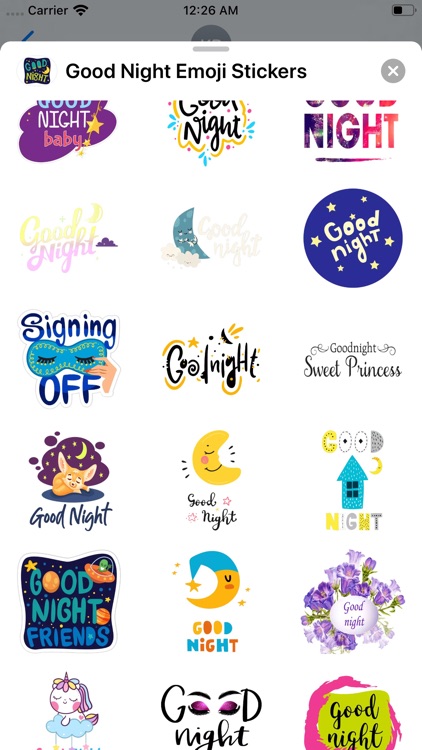 Good Night Emoji Stickers screenshot-4