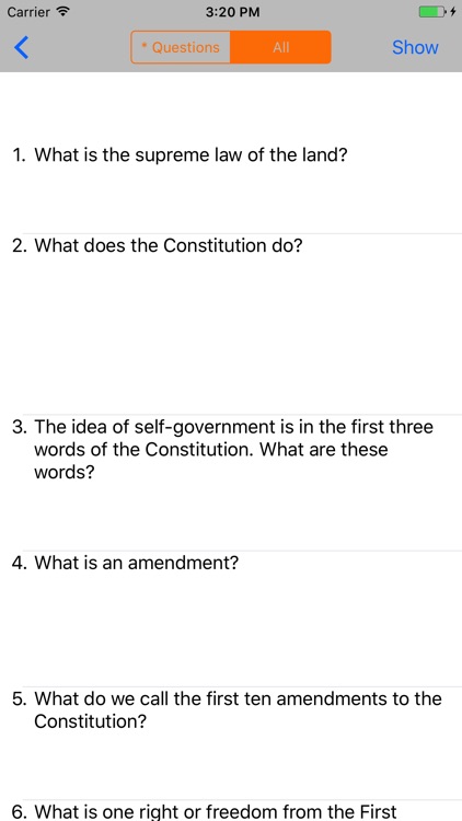 US Citizenship Test 2020.