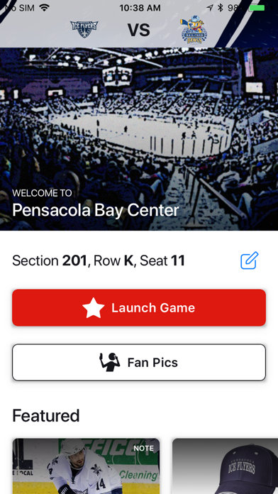 Pensacola Ice Flyers screenshot 2