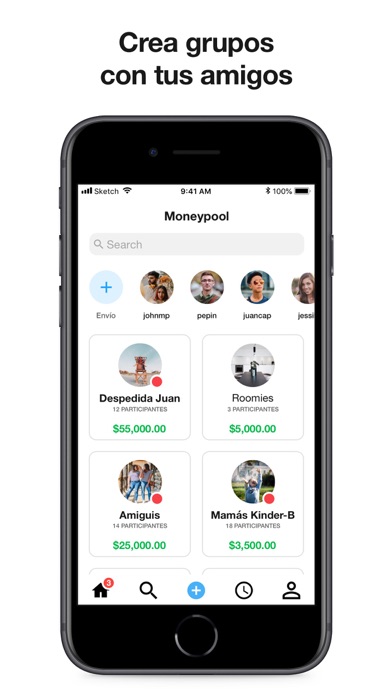 Moneypool: Payments w/ friends Screenshot on iOS