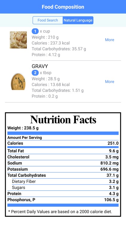 Nutritionix Food Composition screenshot-3
