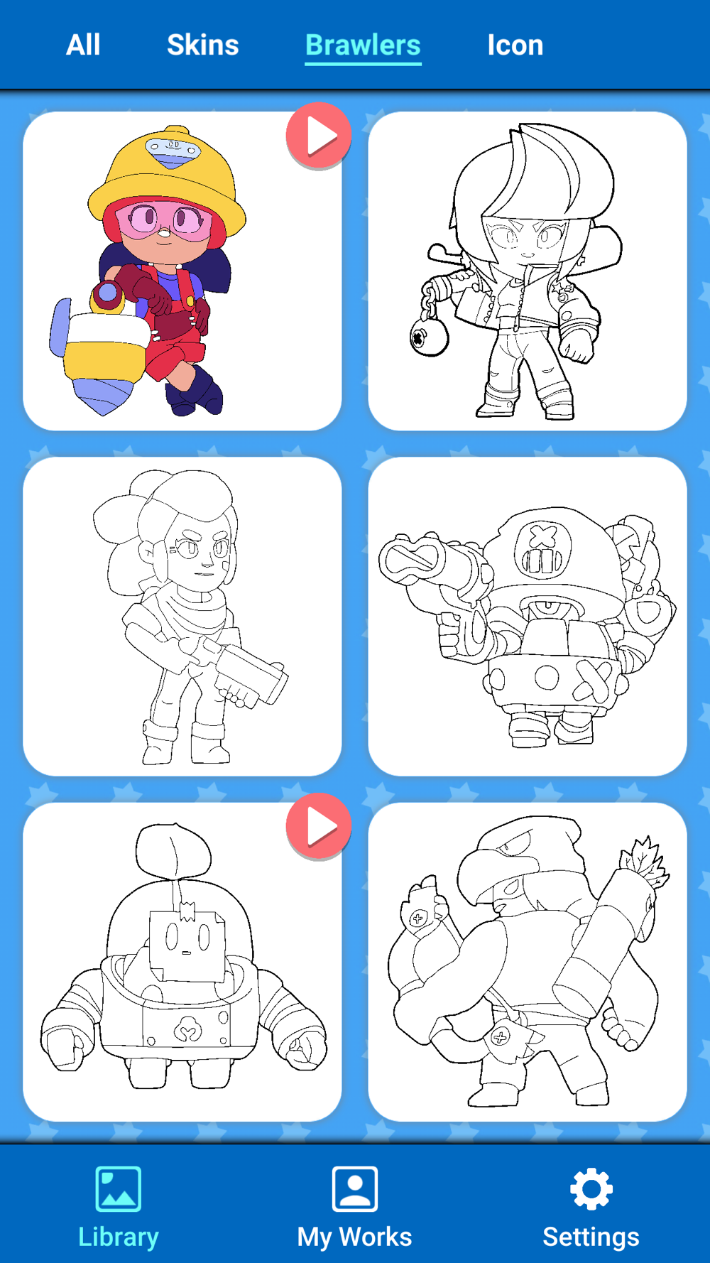 Coloring Pages For Brawl Stars Free Download App For Iphone Steprimo Com - brawl stars skins coloring pages