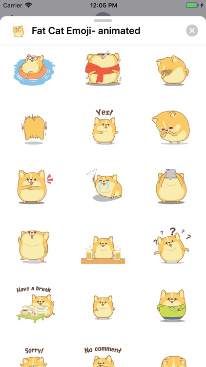 12 Single cartoon cat emoji gifs free download