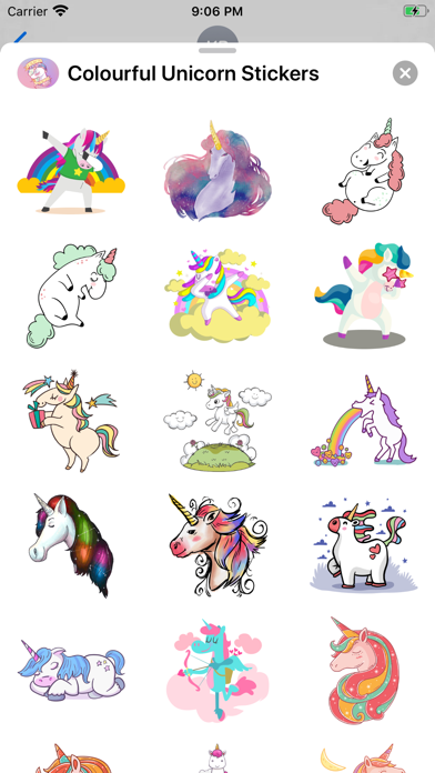 Colourful Unicorn Stickers screenshot 3