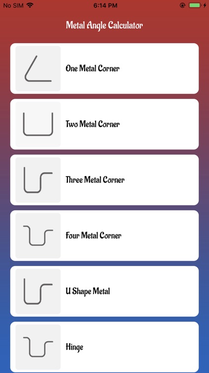 Metal Angle Calculator