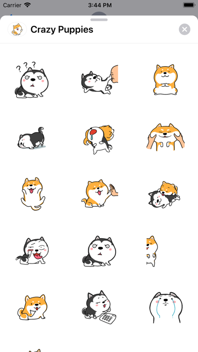 Crazy Pups: Animated Stickers screenshot 2