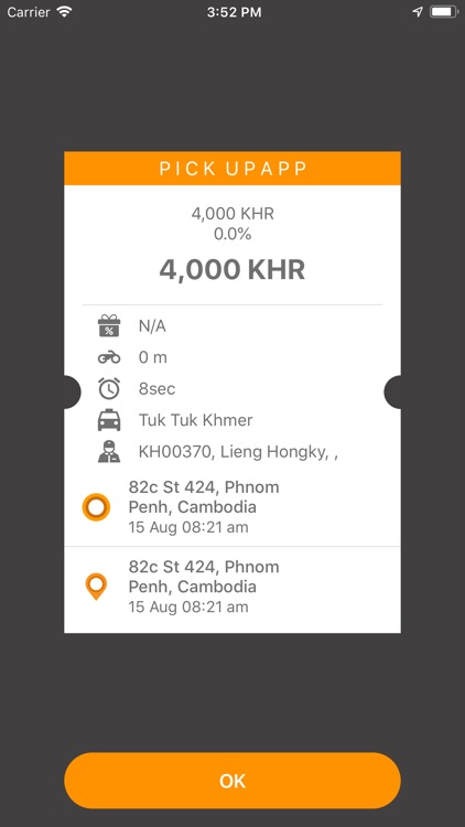 Pickup  App Driver Cambodia screenshot-3