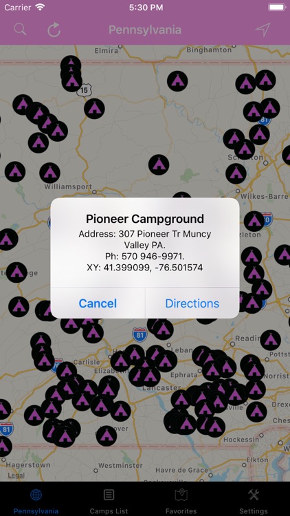 Pennsylvania – Campgrounds RVs screenshot-3