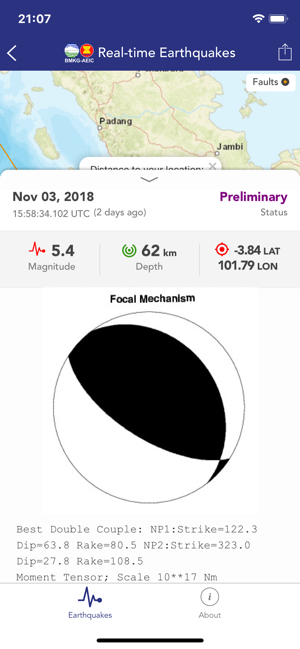 BMKG Real-time Earthquakes(圖5)-速報App