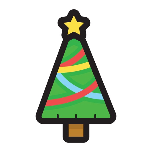 Xmas Stickers, Merry Christmas Icon