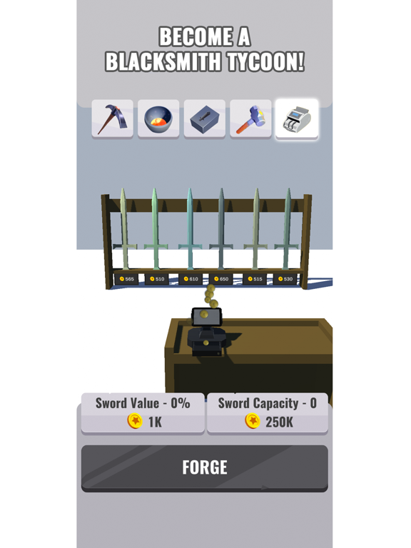 Forge Ahead - Be a Blacksmith на iPad