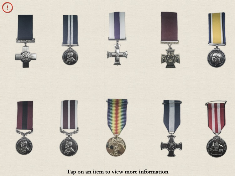 Virtual Display Case: Medals