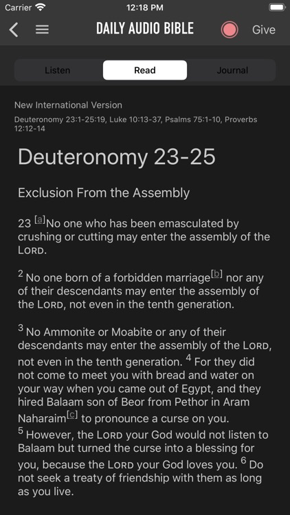 Daily Audio Bible Mobile App screenshot-3