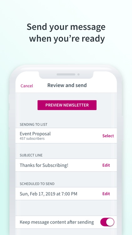 Curate: Simple Email Marketing screenshot-5