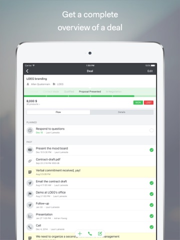 CRM sales tracker by Pipedrive screenshot 4