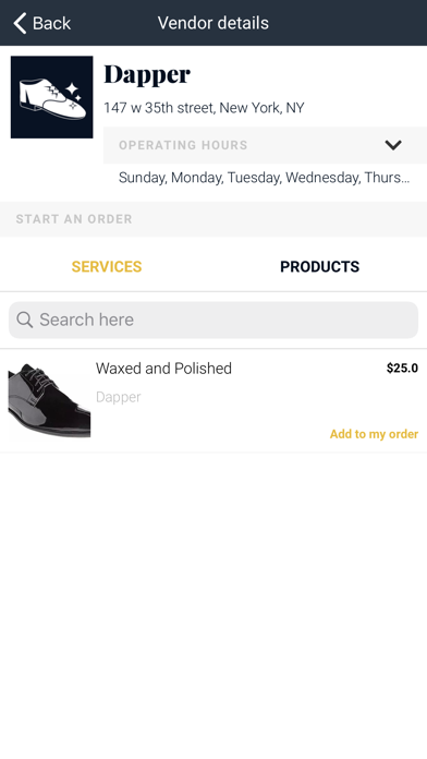 Dapper - valet shoe services screenshot 4