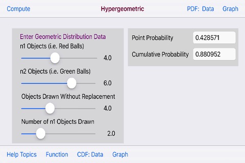 Hypergeometric Distribution screenshot 3