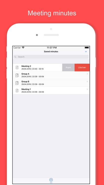 minutes in minutes - meeting